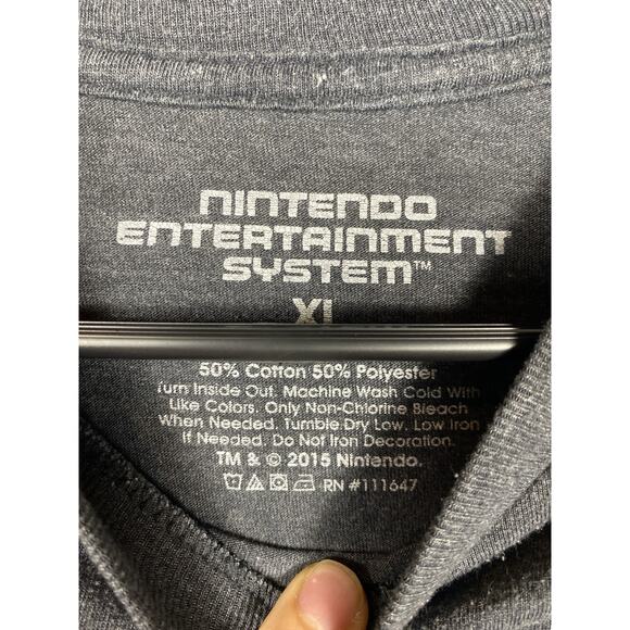 Retro Nitendo NES mens T-shirt Gray Size XL - Picture 3 of 5